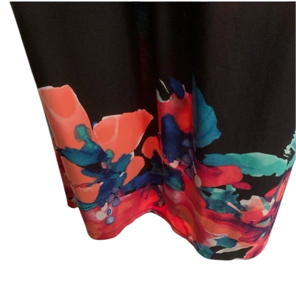 Black Floral Maxi Dress size XLP - Picture 5 of 8